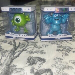 Metallic Mike Wazowski & Sulley Figure Set - Green & Blue